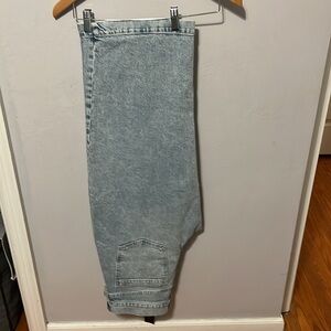New Banana Republic Premium Denim High Rise Wide Leg Crop